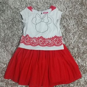 Red minnie mouse  dress